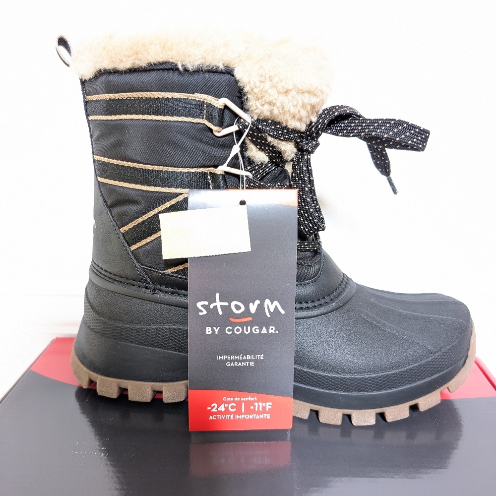 Cougar Storm Fjord Waterproof Mid Winter Boots Black Size 9M